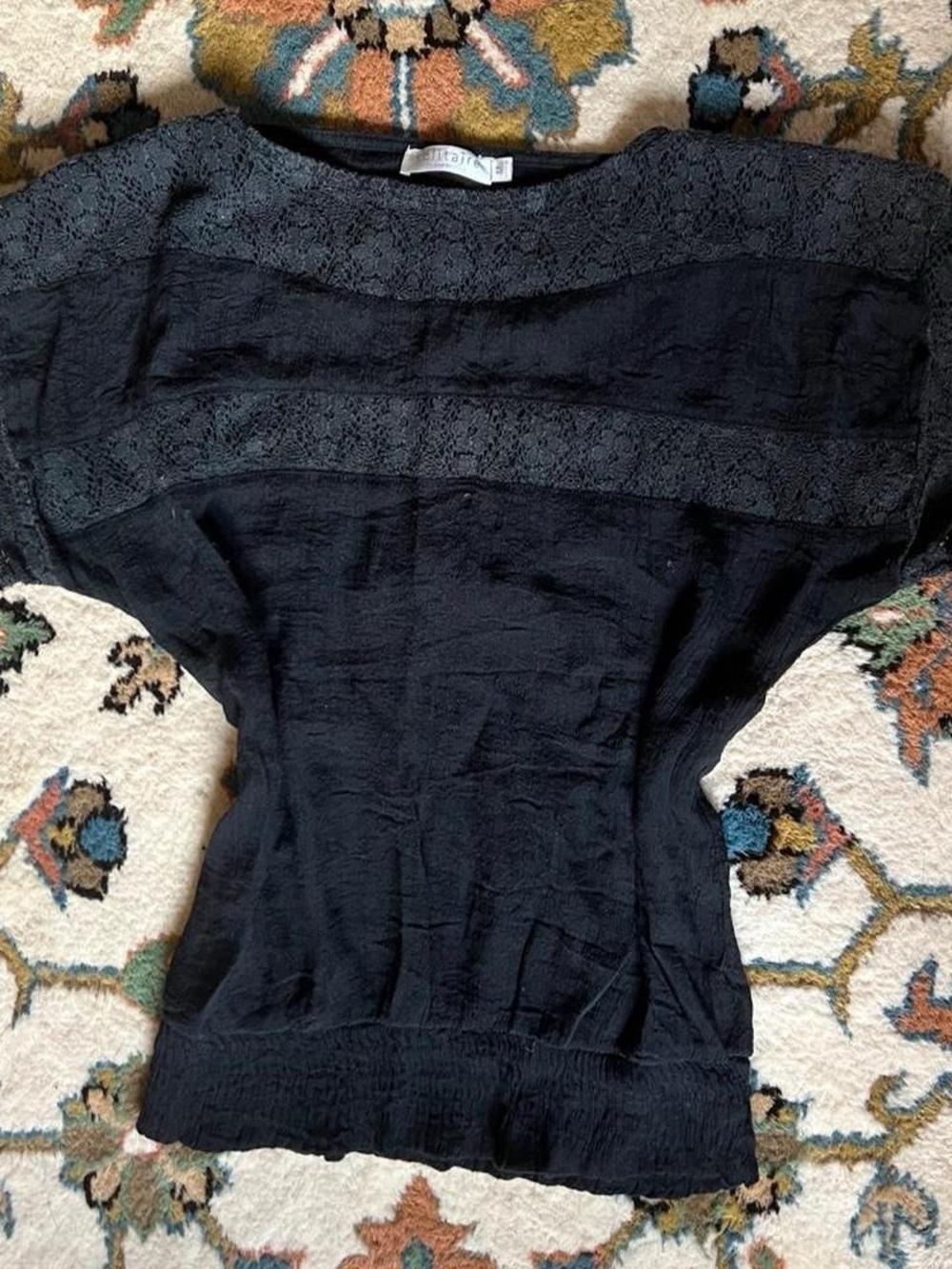 Solitaire Black Lace top